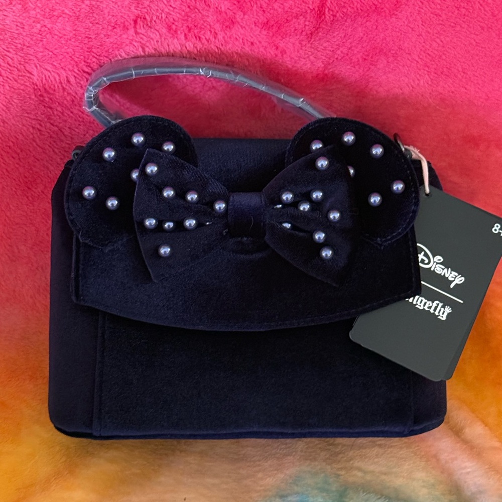 Loungefly Blue Mini Velvet Bag